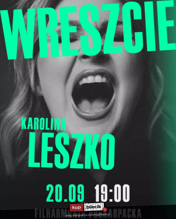 Rzeszów Wydarzenie Koncert Trasa Koncertowa Karoliny Leszko "Wreszcie"