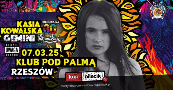 Rzeszów Wydarzenie Koncert 07.03.2025 Kasia Kowalska| Rzeszów - Pod Palmą