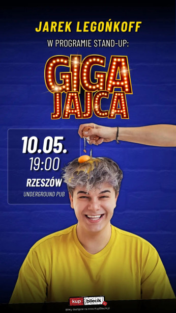 Rzeszów Wydarzenie Stand-up Stand up: Jarek Legońkoff w programie "GIGA JAJCA"